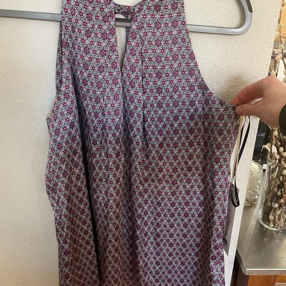 Etcetera Silk Patterned Tank (Size 10) - Picture 9 of 11